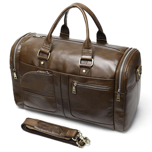 Business Casual Large Luxury  Leather Travel Bag