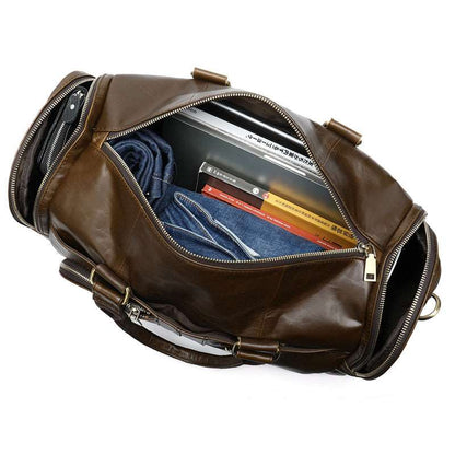 Business Casual Large Luxury  Leather Travel Bag