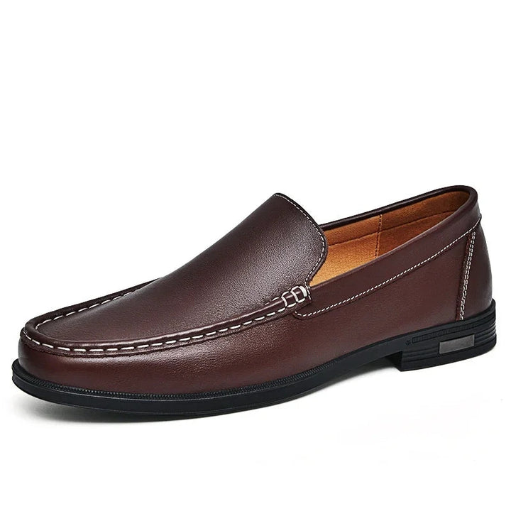 XANDER - GLIMMER LEATHER LOAFERS