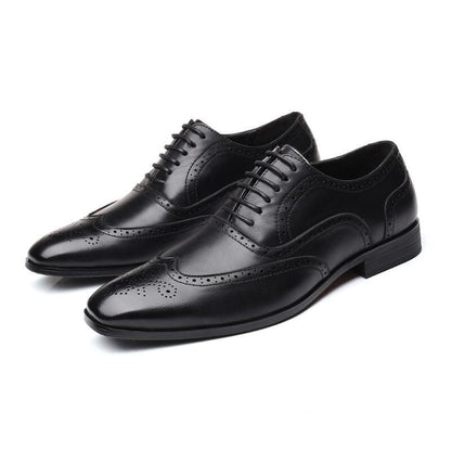 Zapatos de vestir brogue de cuero Oxford