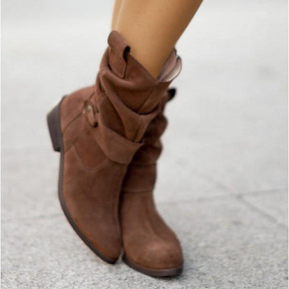 Lena™ Low-Heeled Zip-Up Boots