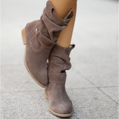 Lena™ Low-Heeled Zip-Up Boots