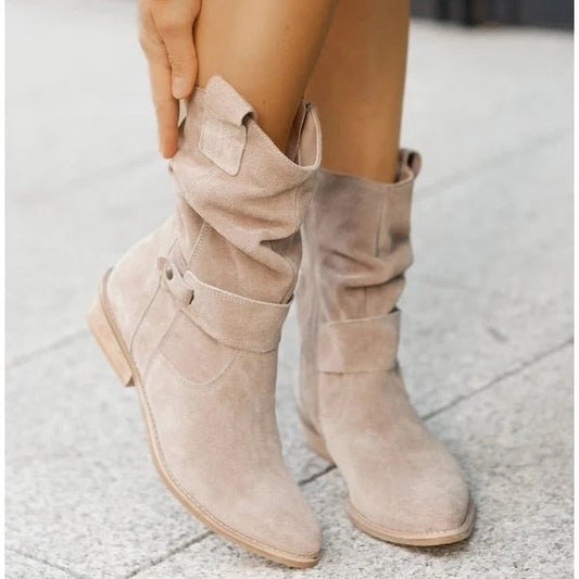 Lena™ Low-Heeled Zip-Up Boots