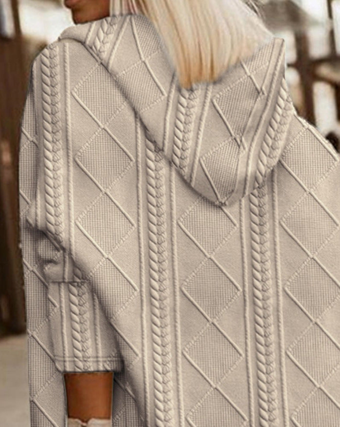 Isabella - Long Hooded Cardigan