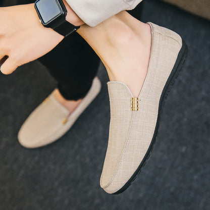 Mocasines de lona Pelle Italiana