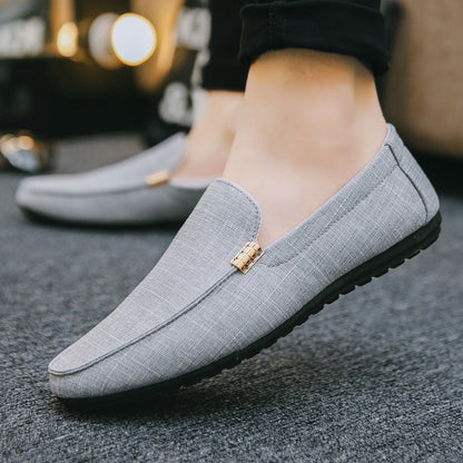 Mocasines de lona Pelle Italiana