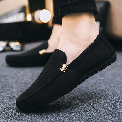 Mocasines de lona Pelle Italiana