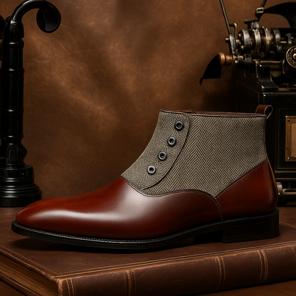 Botas Oxford de piel de becerro