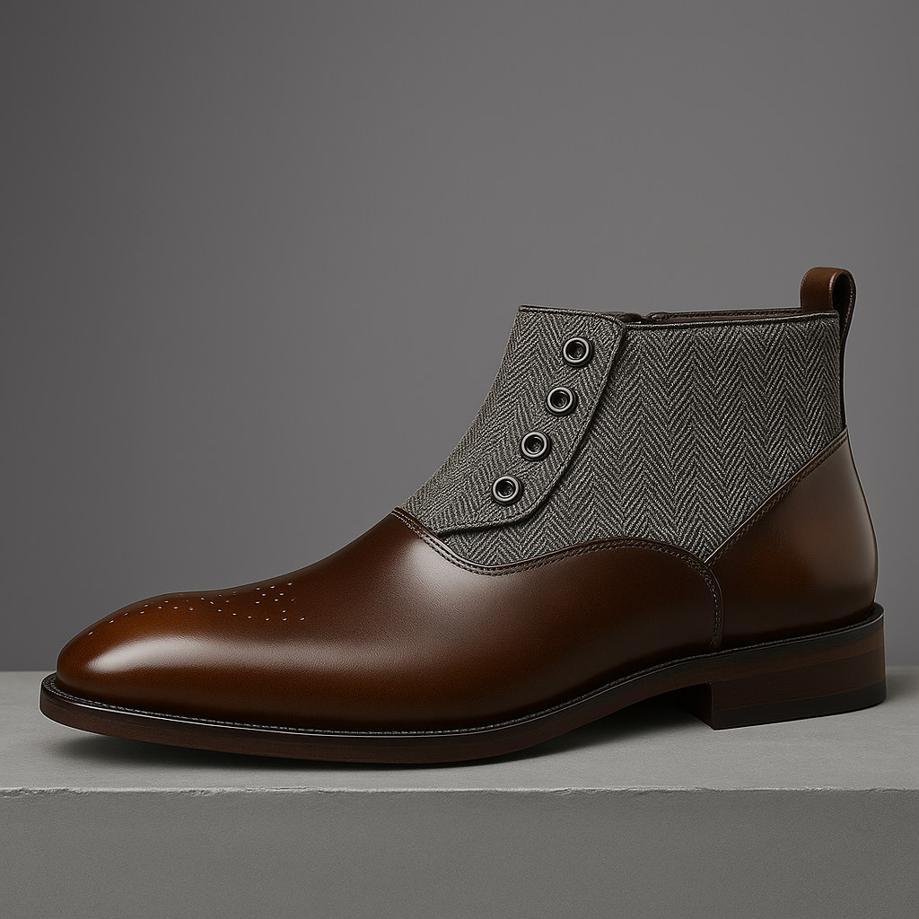 Botas Oxford de piel de becerro