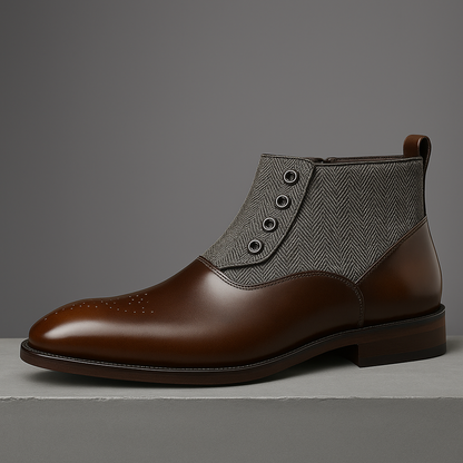 Botas Oxford de piel de becerro