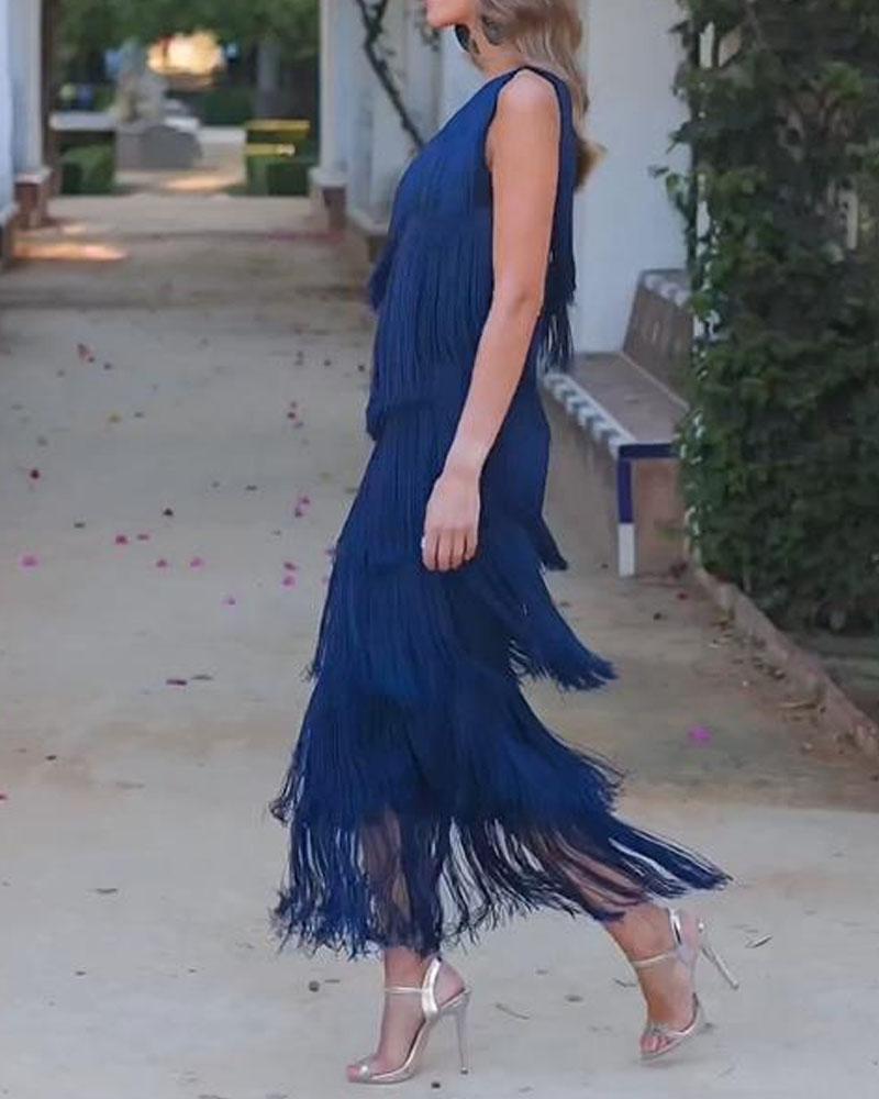 Summer Breeze Tassel Dress