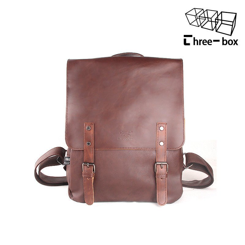 Large Capacity Synthetic Leather Backpack