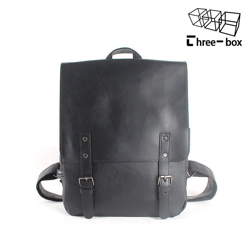 Large Capacity Synthetic Leather Backpack