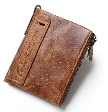 Luxury Genuine Leather Short Wallet