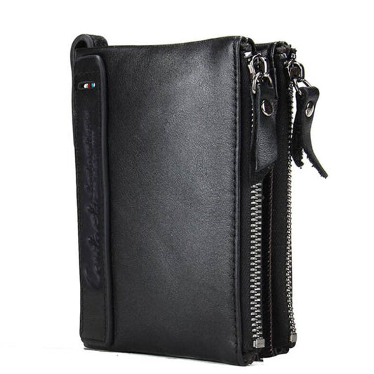 Luxury Genuine Leather Short Wallet