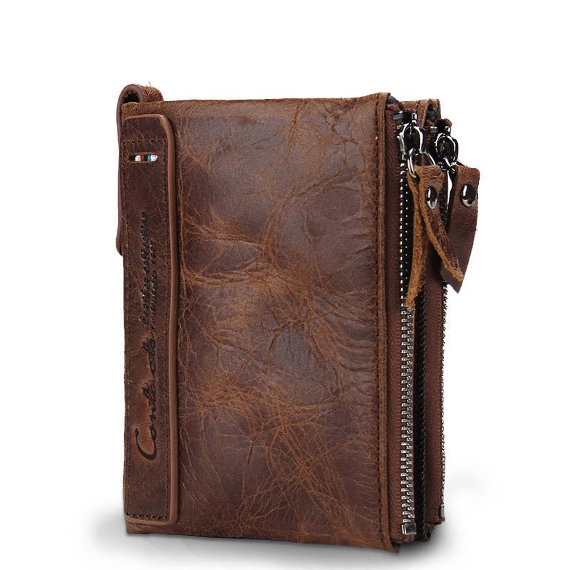 Luxury Genuine Leather Short Wallet