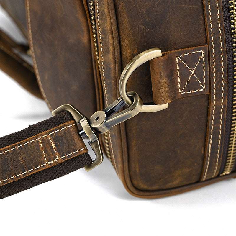 Luxury Large Capacity Retro Leather Travel Bag