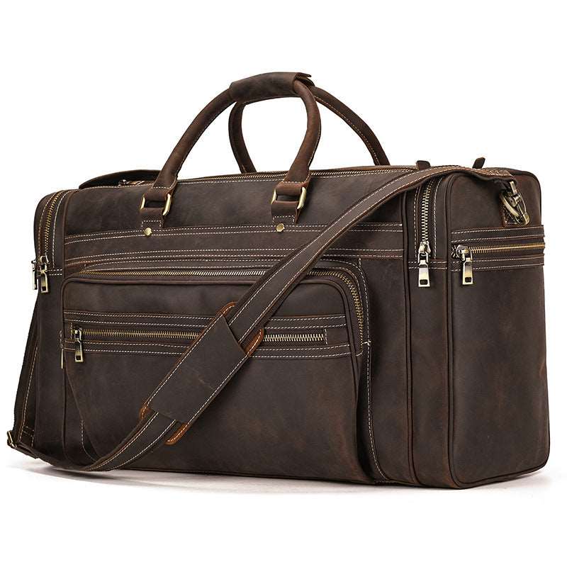 Luxury Large Capacity Retro Leather Travel Bag