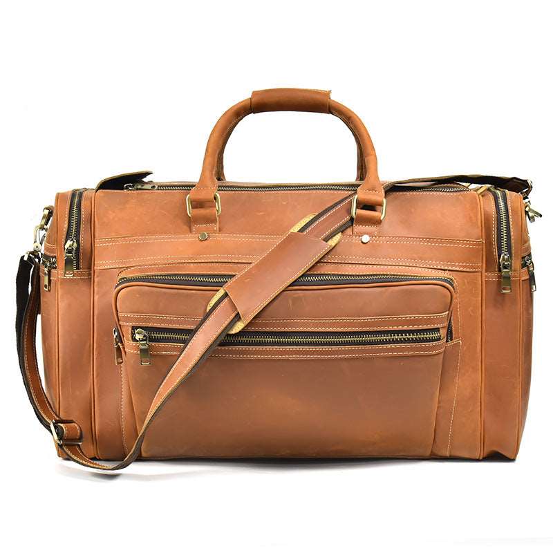 Luxury Large Capacity Retro Leather Travel Bag