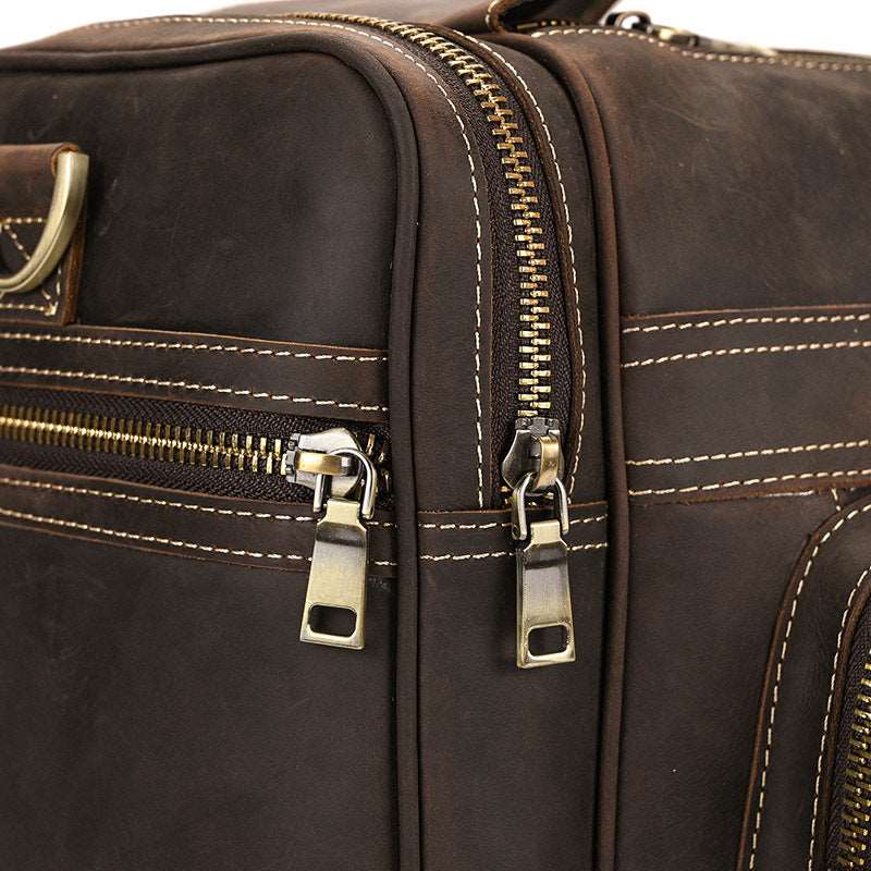 Luxury Large Capacity Retro Leather Travel Bag