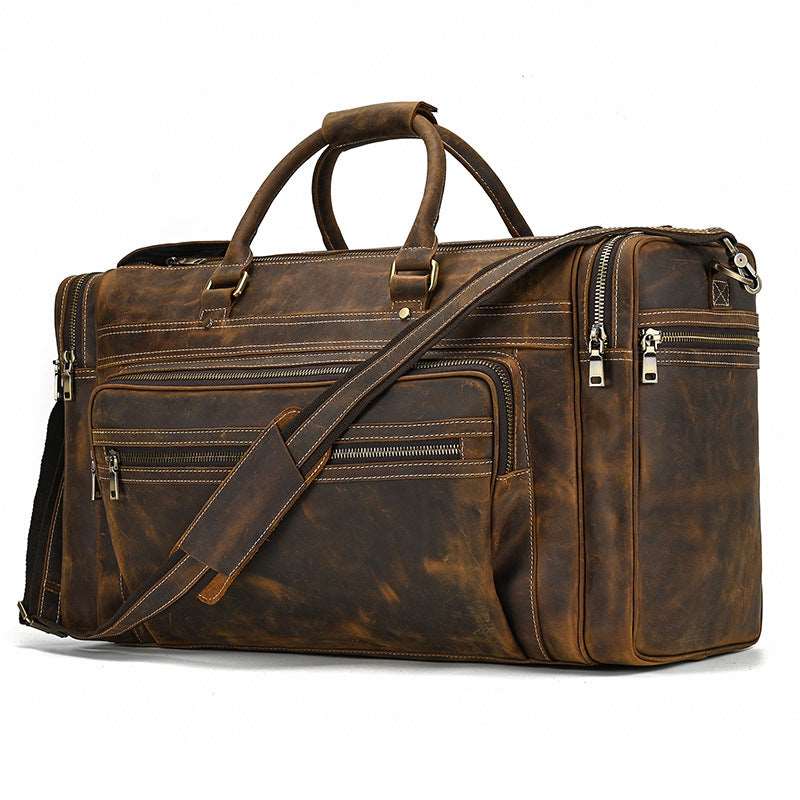 Luxury Large Capacity Retro Leather Travel Bag