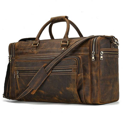 Luxury Large Capacity Retro Leather Travel Bag