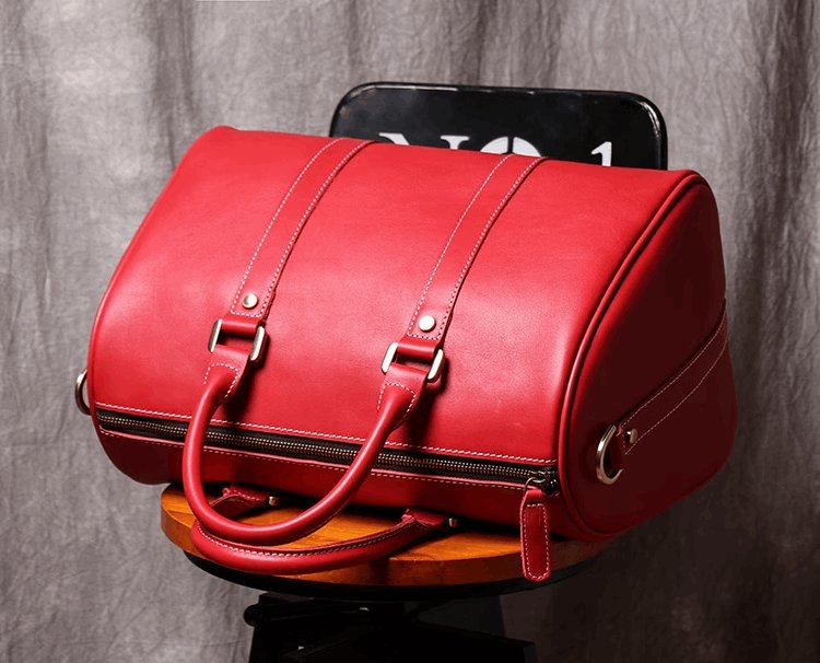 Luxury Retro Men's And Women's Leather Travel Bag