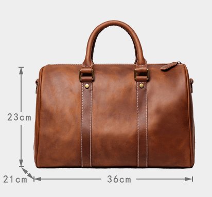 Luxury Retro Men's And Women's Leather Travel Bag