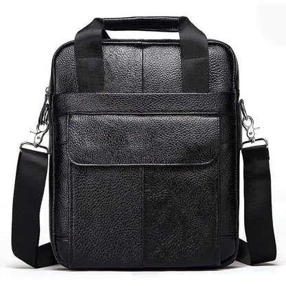 Sac messager en cuir véritable pour hommes Business Commute