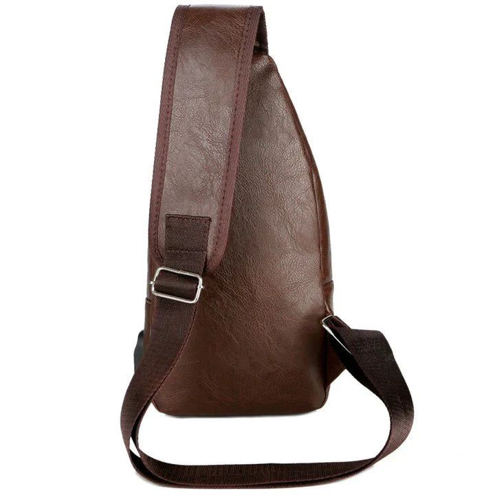 Men's Classic Leather Shoulder Bag