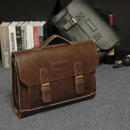 Men's Classic Synthetic Leather Briefcase