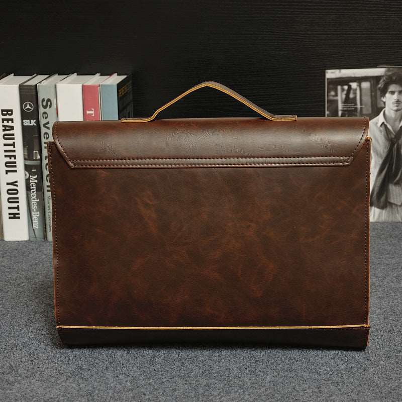 Men's Classic Synthetic Leather Briefcase