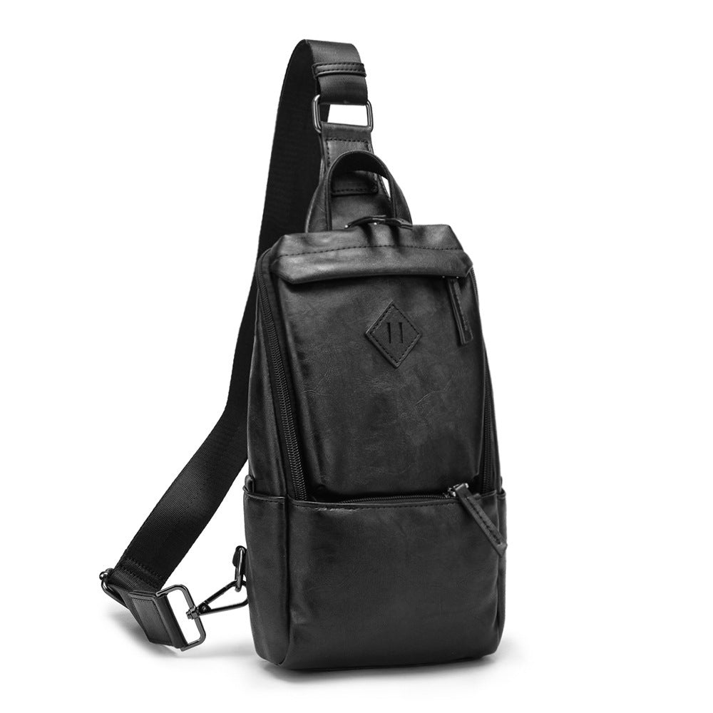 Sac bandoulière en cuir synthétique pour hommes