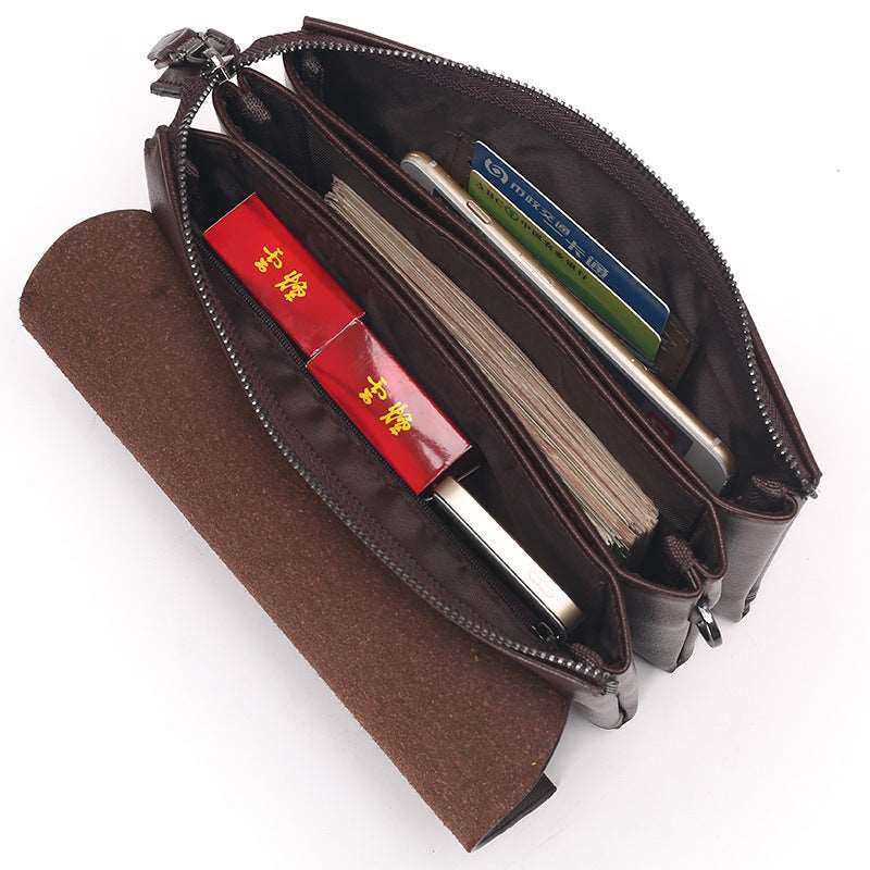 Men's Leather Business Carry Bag