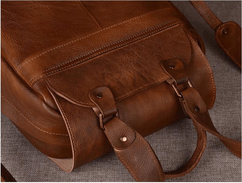 Sac à dos à bandoulière en cuir classique de luxe pour hommes