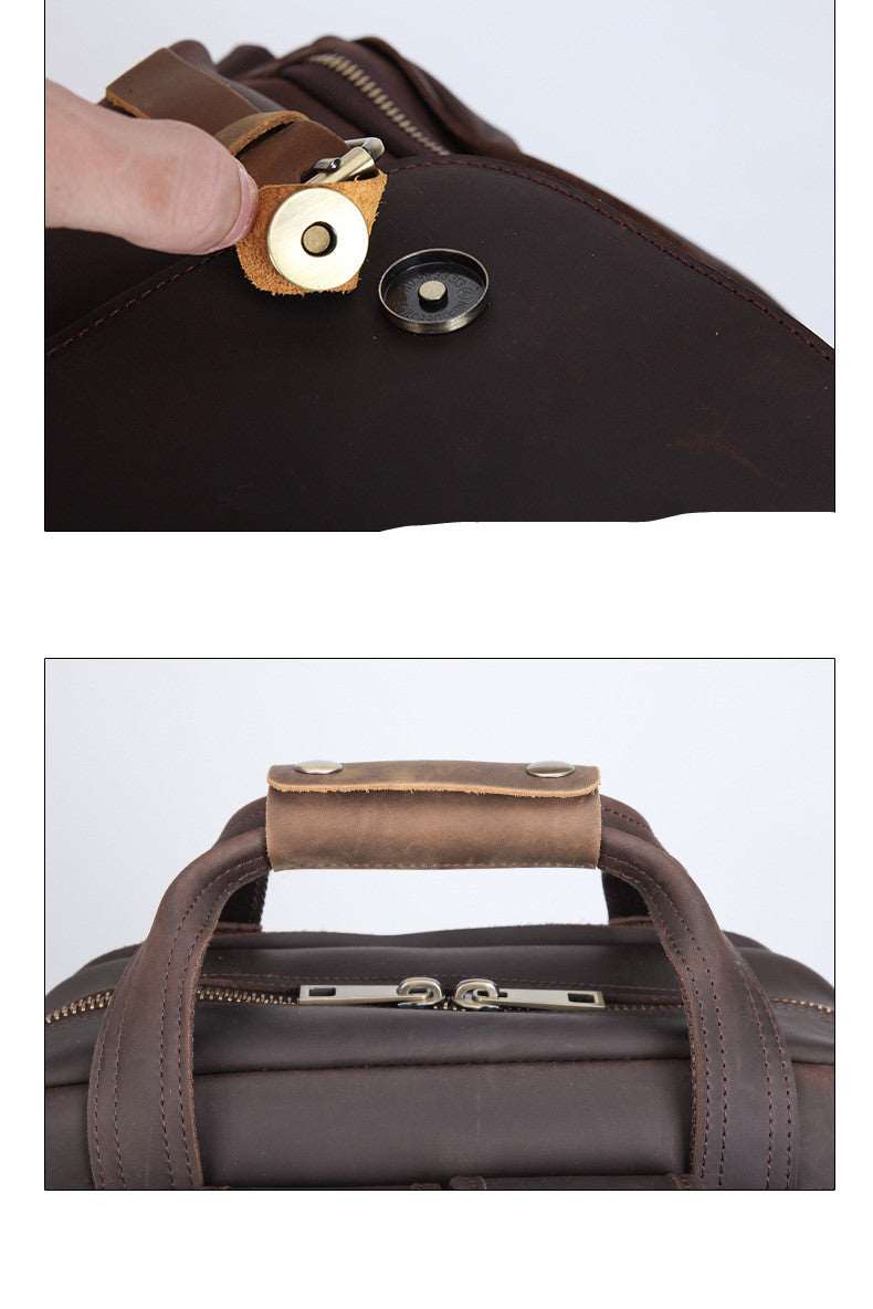 Sac à dos en cuir de luxe pour appareil photo pour hommes