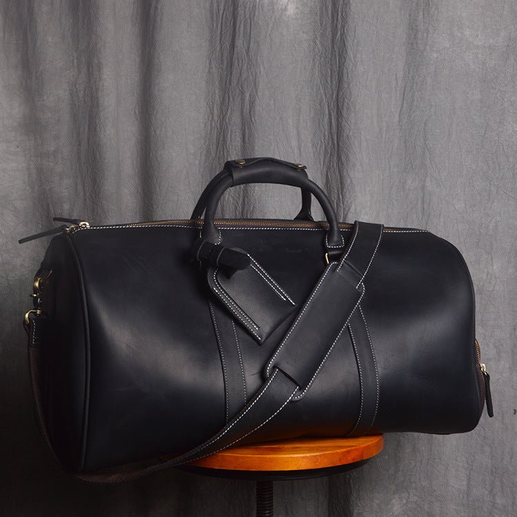 Men's Luxury Leather Retro Hand Luggage Bag