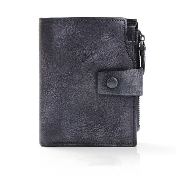 Men's Luxury Leather Retro Short Wallet