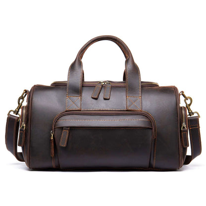 Men's Luxury Retro Leather Large Capacity Luggage Bag