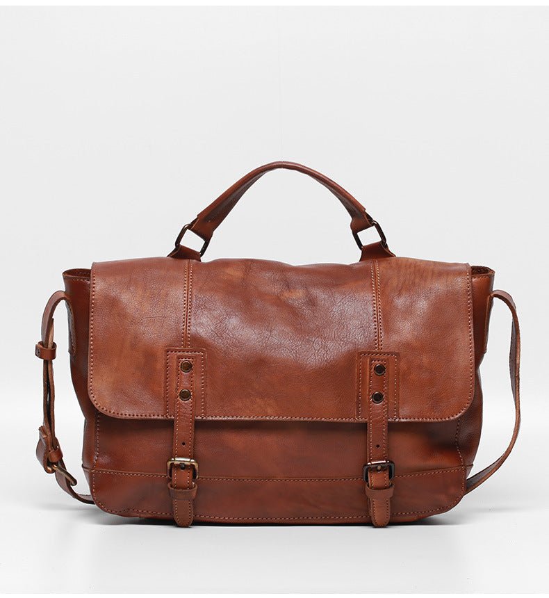 Men's Luxury Retro Leather Shoulder Bag