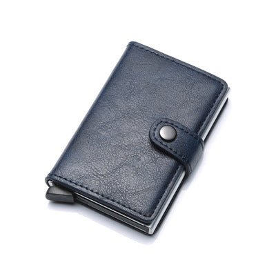 Men's RFID Anti-theft Aluminum Synthetic Leather Wallet