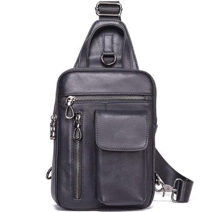 Men's Vintage Cowhide One-shoulder Crossbody Bag