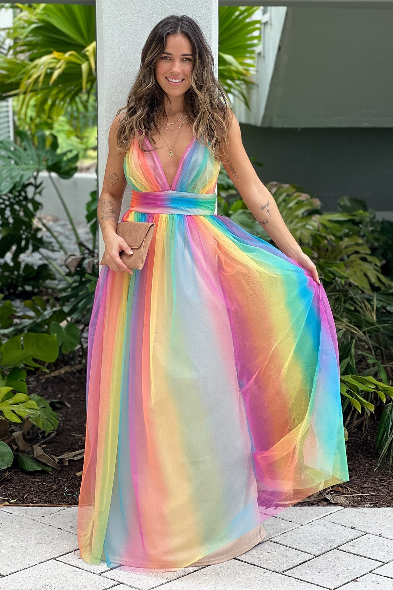 Multicolor Maxi Dress