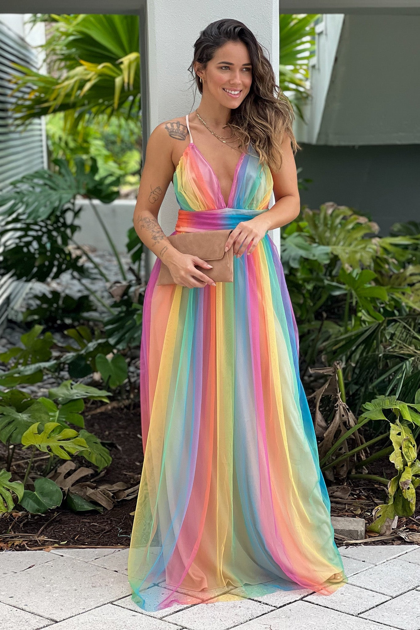 Multicolor Maxi Dress