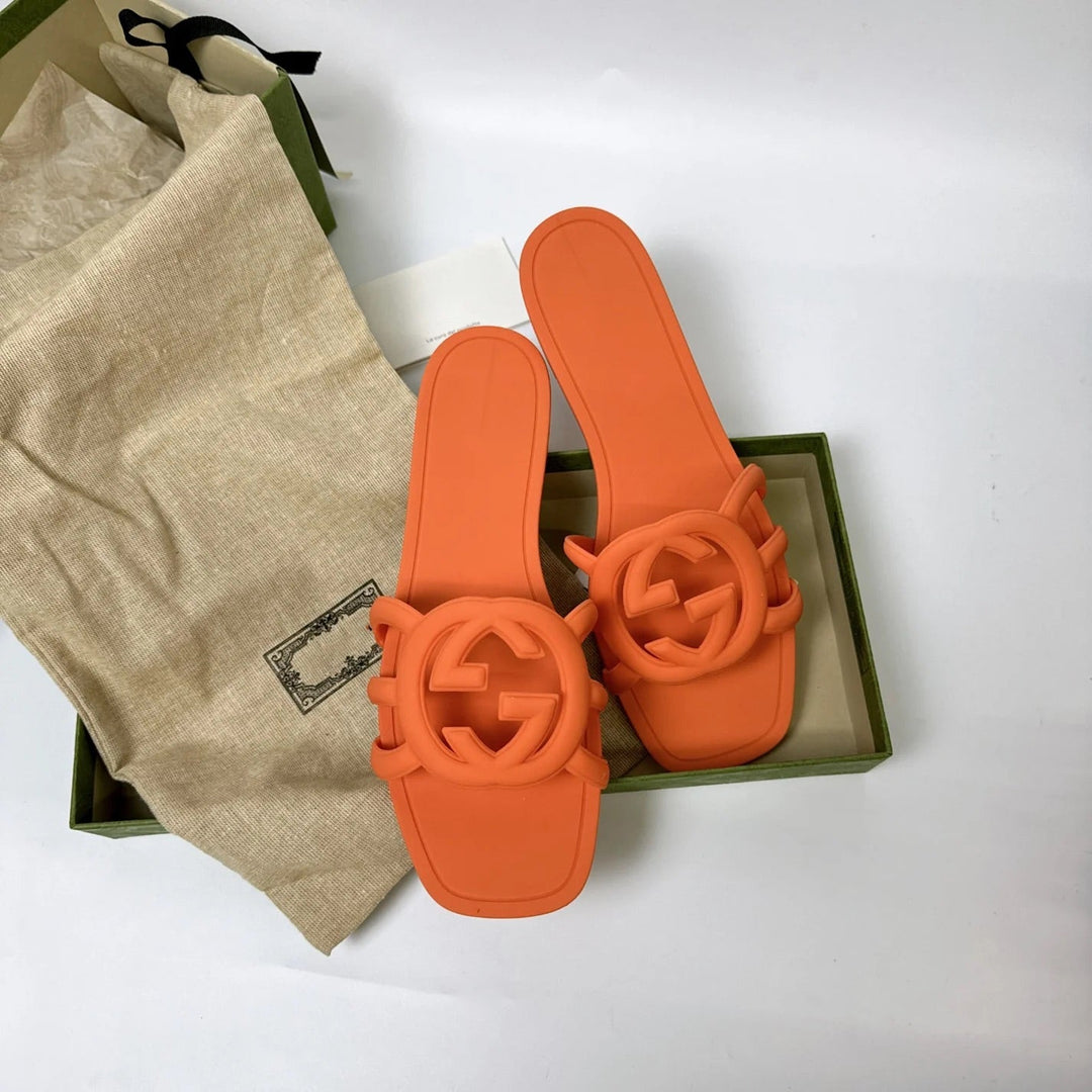 Interlocking G Cut-Out Slide Women Sandals