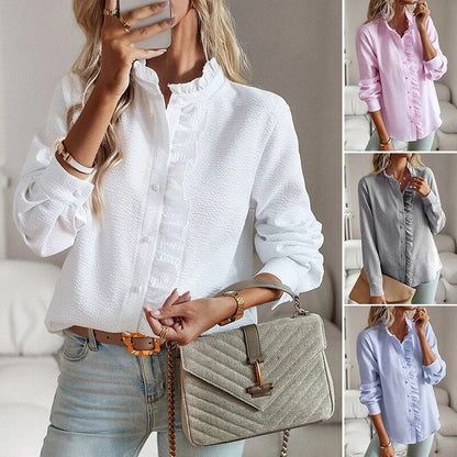 MARLEY | ELEGANTLY DESIGNED BLOUSE WITH LONG SLEEVES
