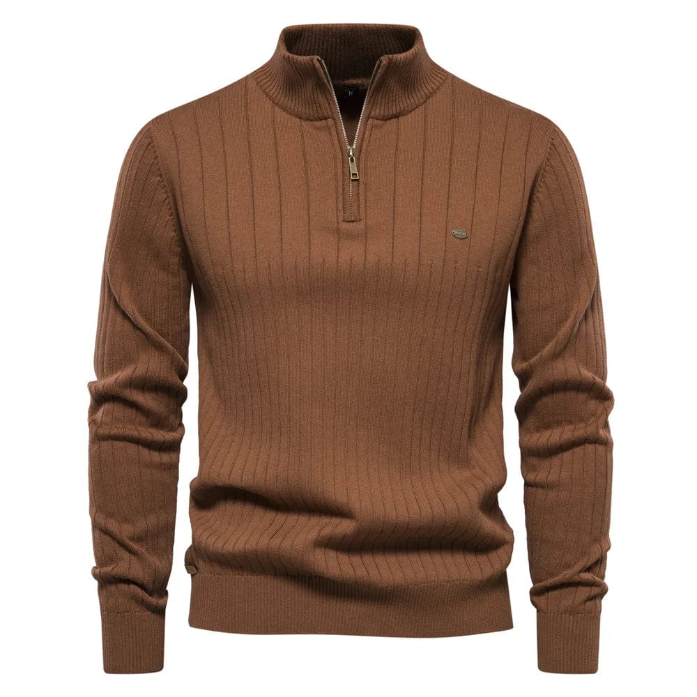 Nicolas | Casual zip jumper with stand-up collar