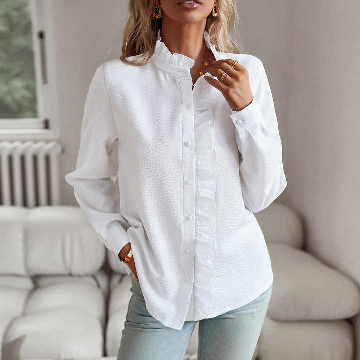 MARLEY | ELEGANTLY DESIGNED BLOUSE WITH LONG SLEEVES