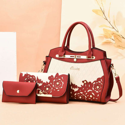 Women's Classy Three-Piece Handbag Set