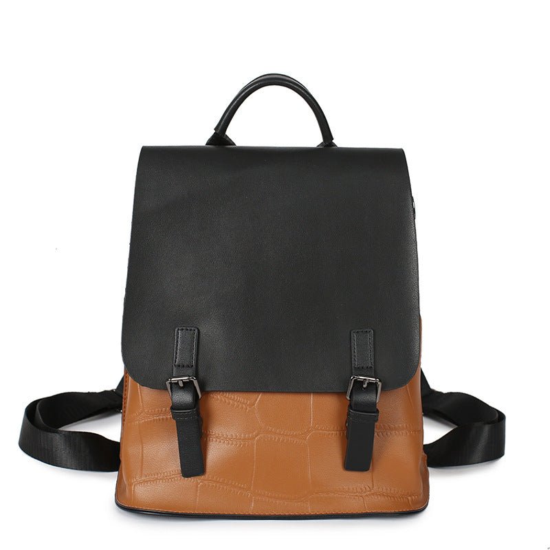 Women's Genuine Leather Assorted Color Simple Backpack